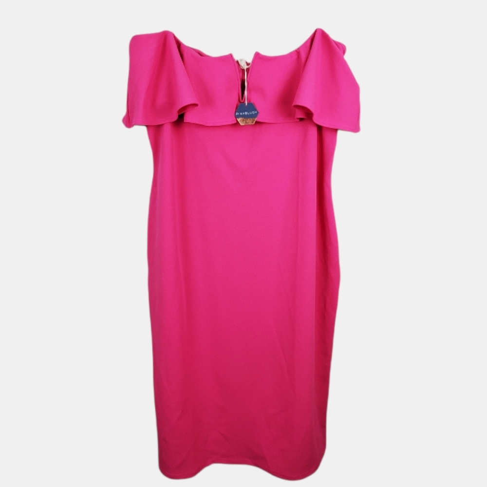 Pink Blush Pink Maternity Strapless dress XL BNWT
